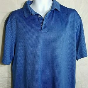 PGA Tour Airflux Men's Large Blue Golf Shirt SS